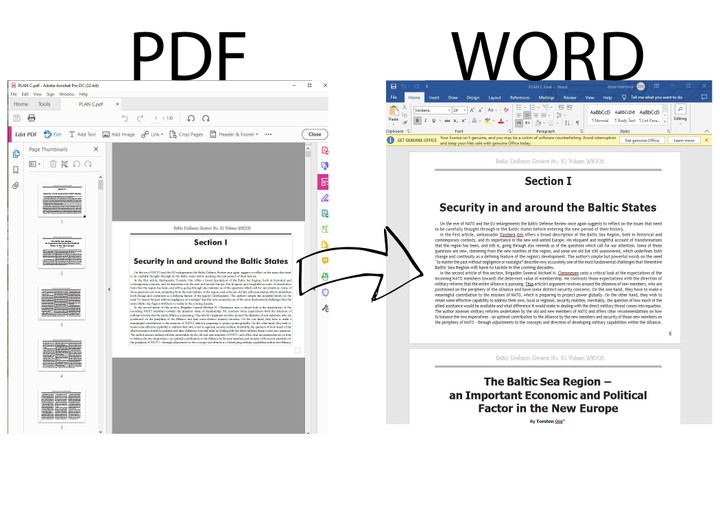 تحويل ملف pdf الى word