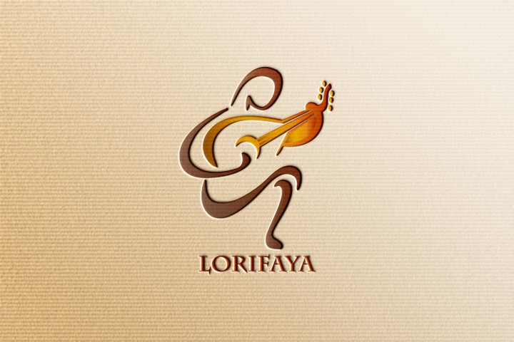 تصميم شعار باسم Lorifaya لفرقة موسيقية تعزف موسيقى تراثية عربية