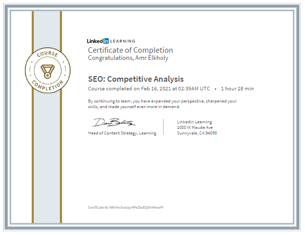 SEO - Competitive Analysis