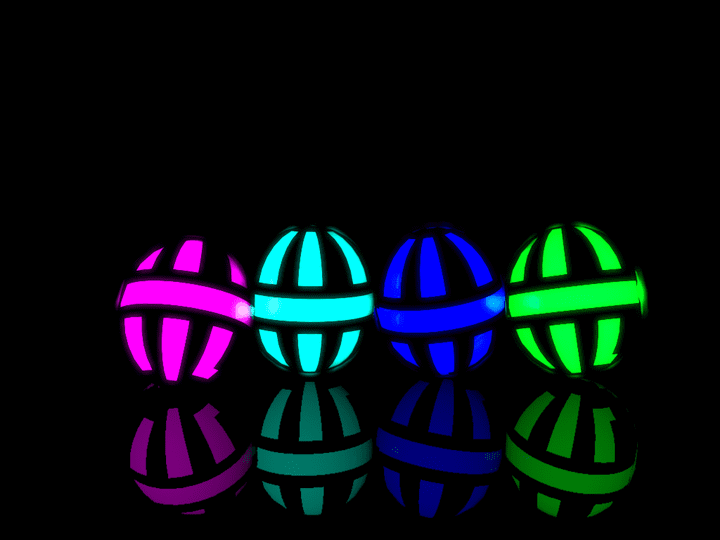 3D Neon Balls