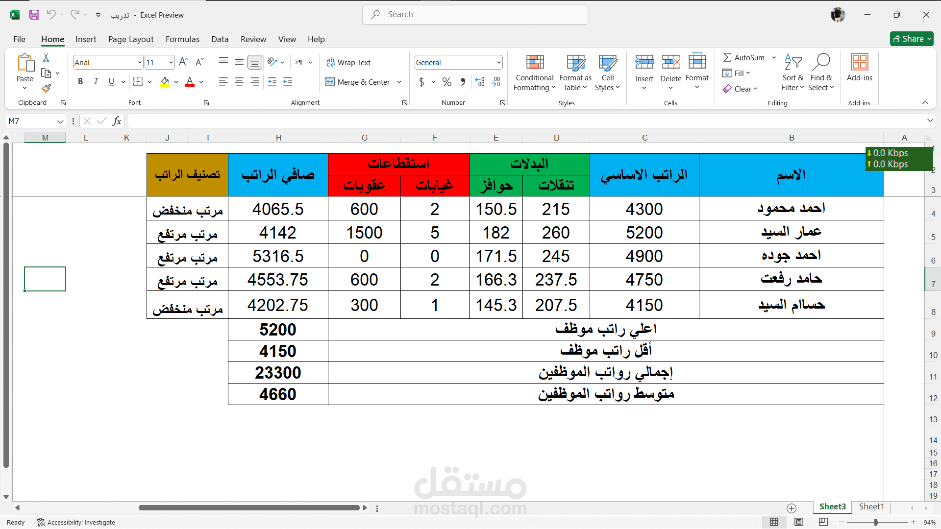 اجده العمل علي برامج الاوفيس