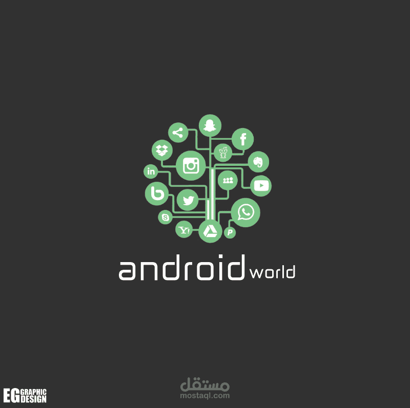 لوجو android world