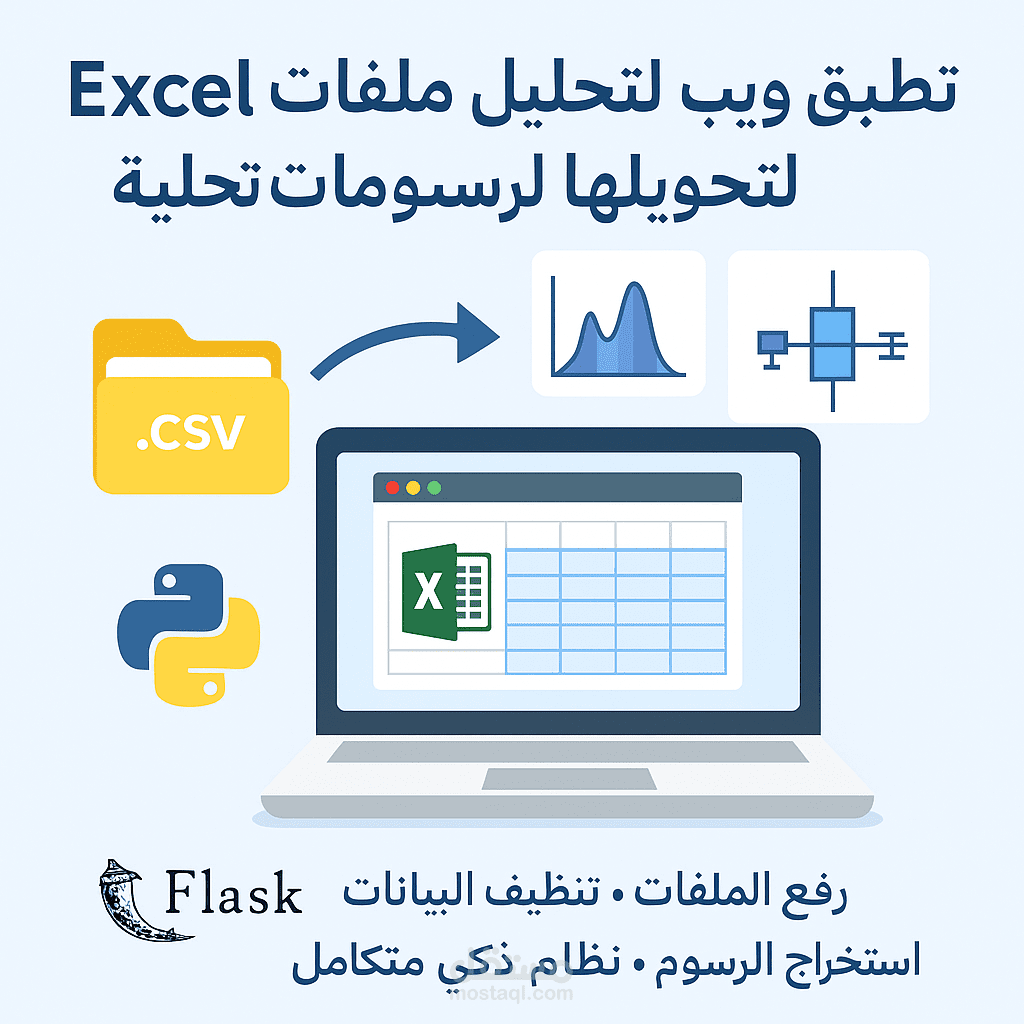تطوير تطبيق ويب لتحليل بيانات المعمل وعرض رسومات تفاعلية بناءً على ملف Excel