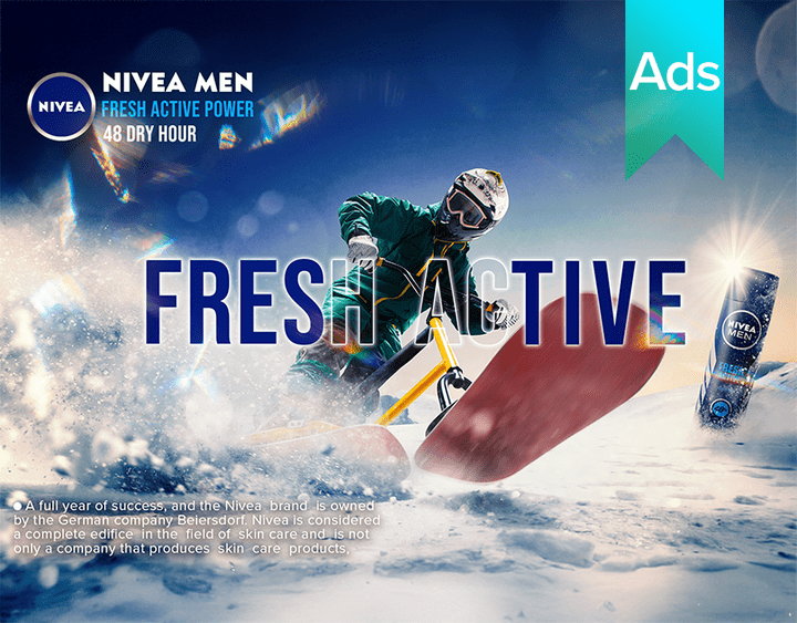 Nivea Fresh Active Social Media Design