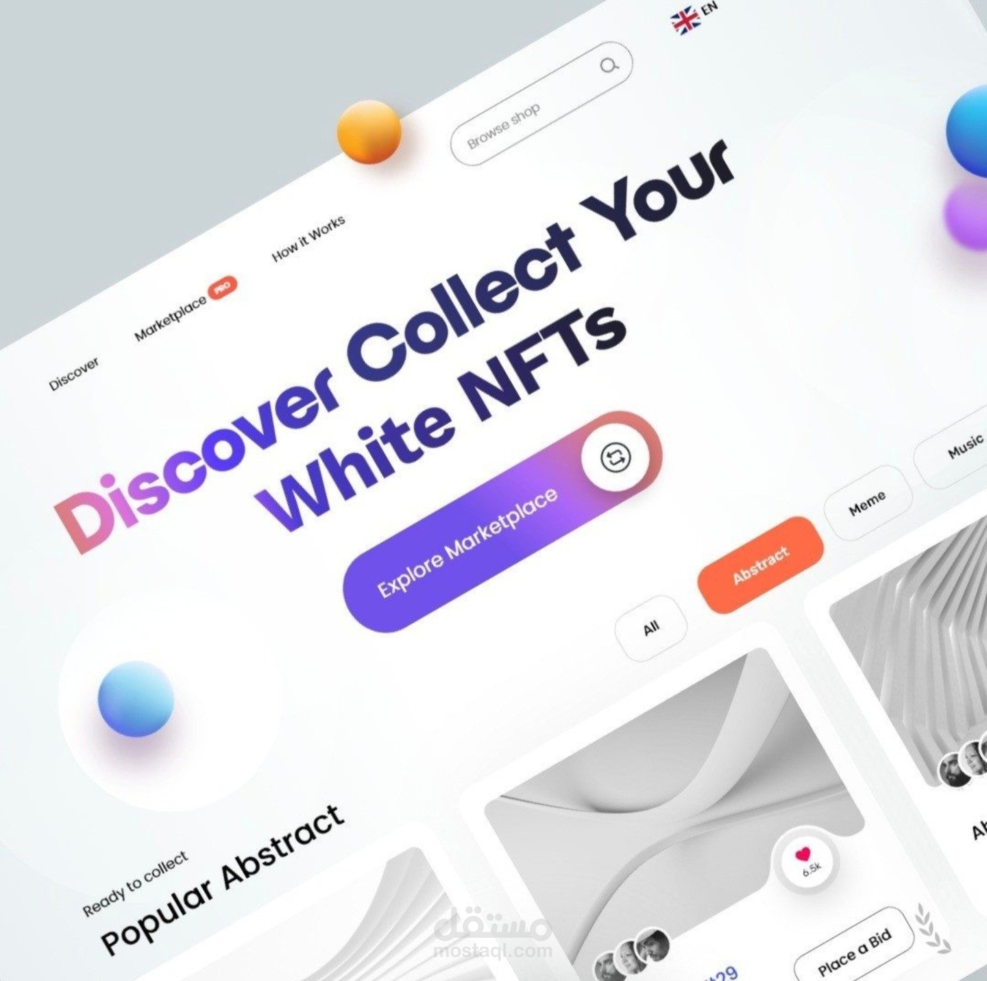 MFT Market UI UX design