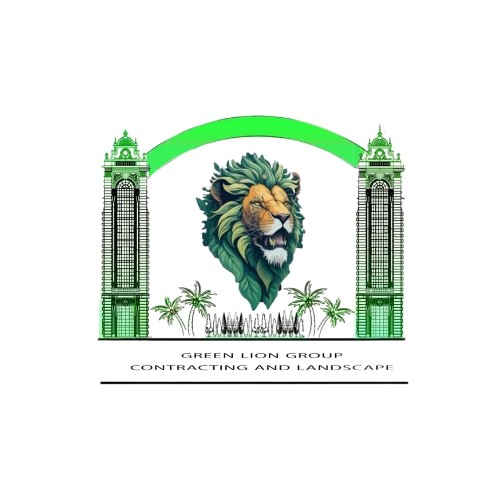 عمل تصميم لشركة مقاولات و لاندسكيب Green Lion Group