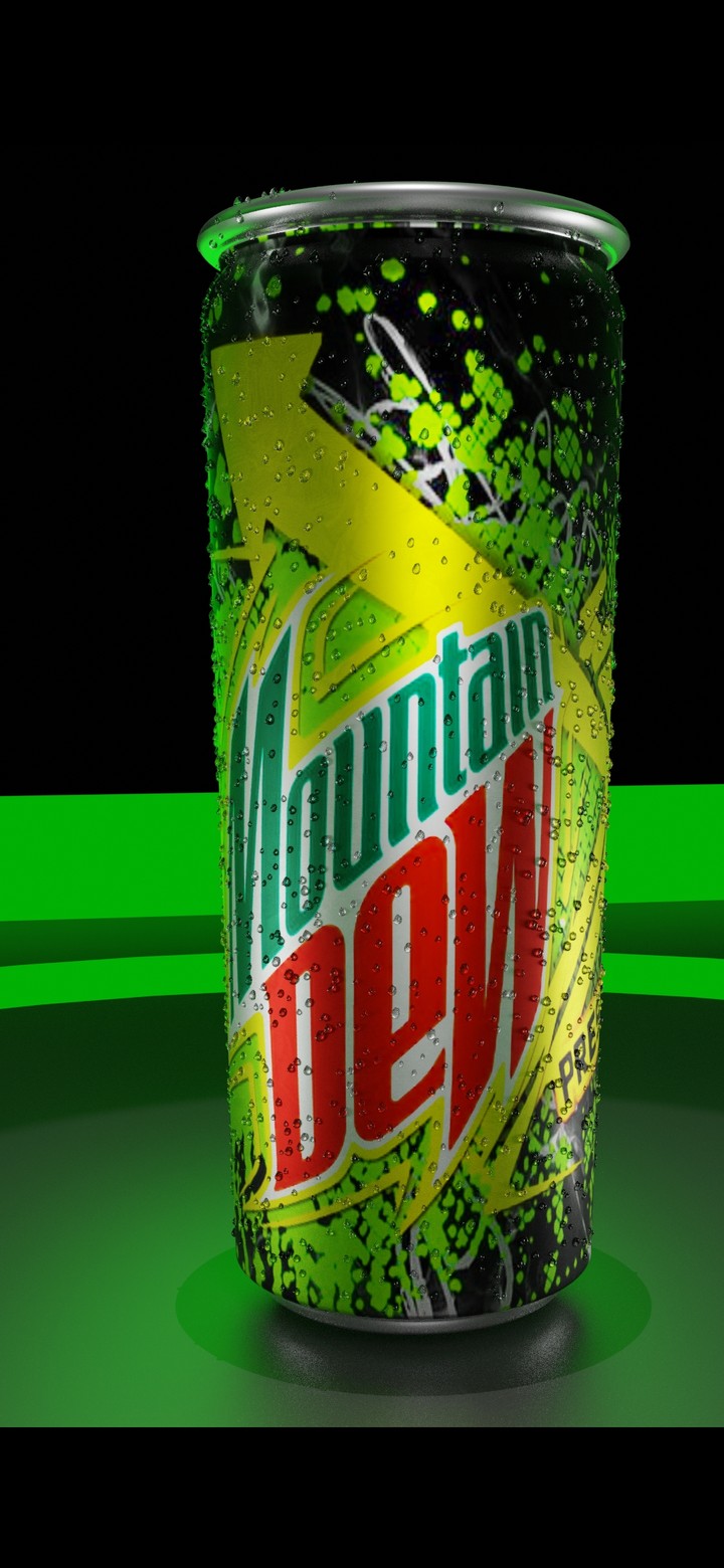 3D modeling for mountain dew can