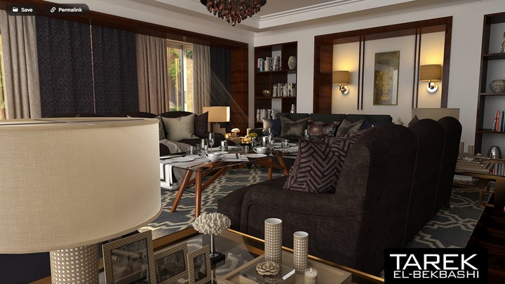 Maadi Villa - Living Room & Dinning Room