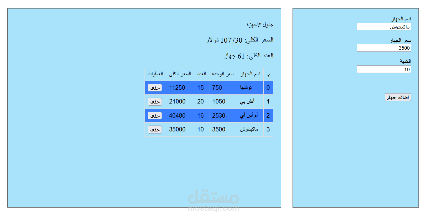 تصميم نماذج ادخال مستقل