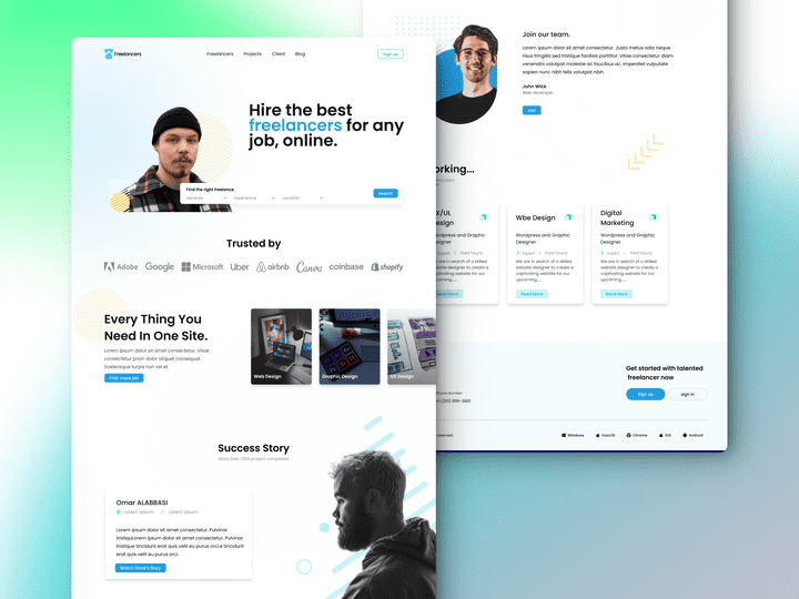 Freelancer : Landing Page