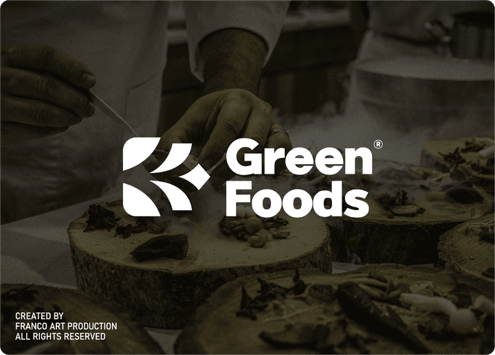 شعار لمطعم " Green Foods "