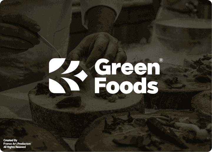 شعار لمطعم " Green Foods "