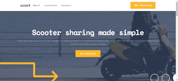 Scoot multi-page website