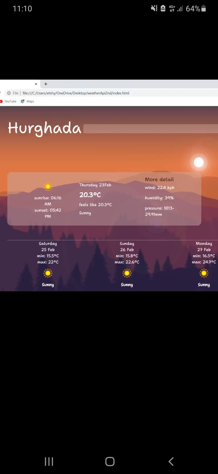 Weather website