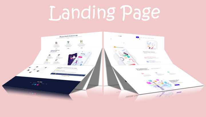 landing page-site for creating mobile applications