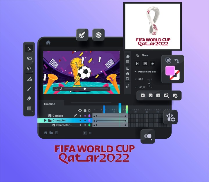 موشن جرافيك - كأس العالم (قطر) 2022