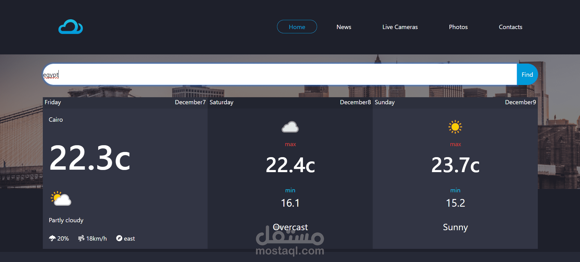 weather app