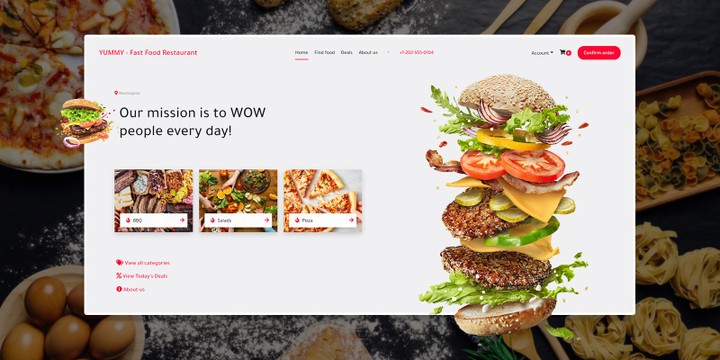 Online food ordering & fast food restaurant PHP Script is suited for Fast Food, Pizza or Sushi Restaurant, Cakes, Food ...