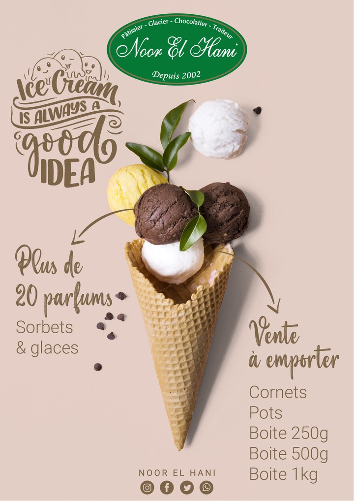 ice cream poster