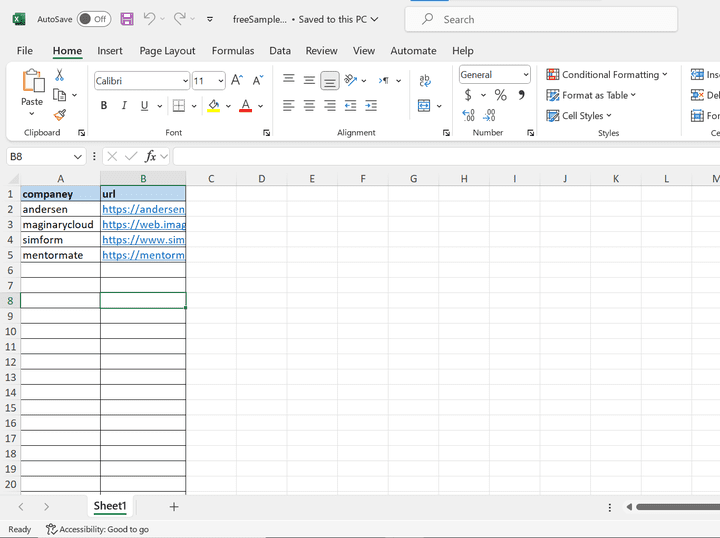 جمع البيانات بإستخدام برنامج MS Excel