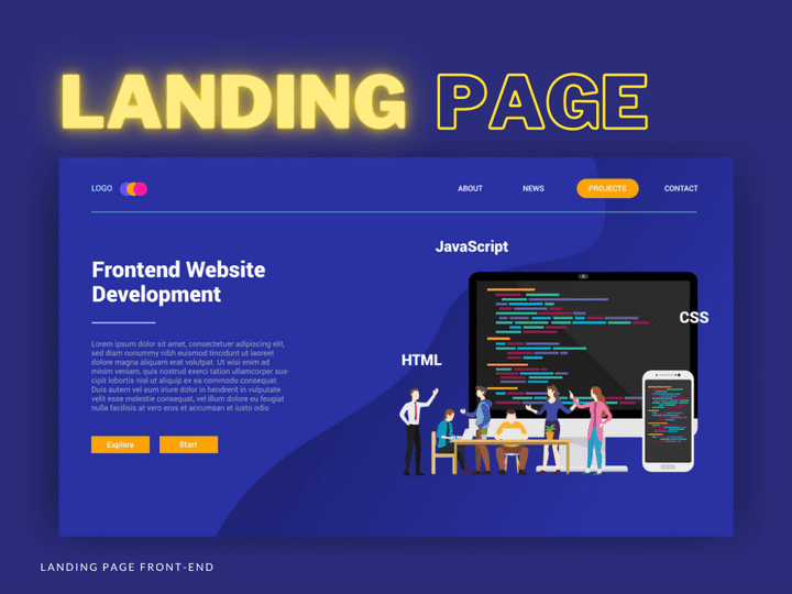 صفحة هبوط - Landing Page