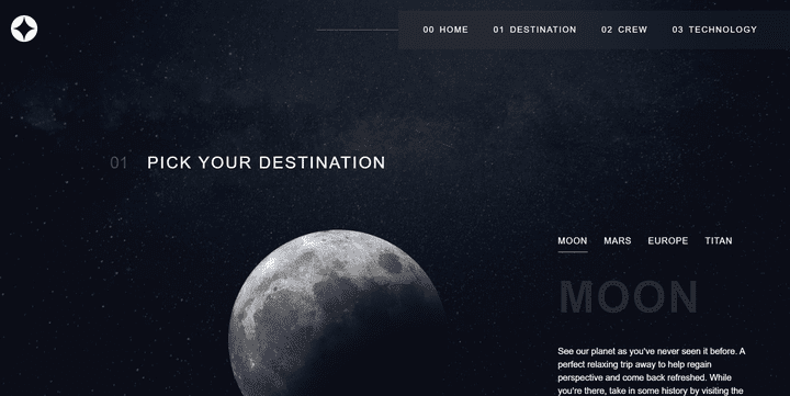 space-tourism Website