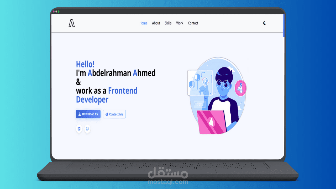تصميم موقع شخصي