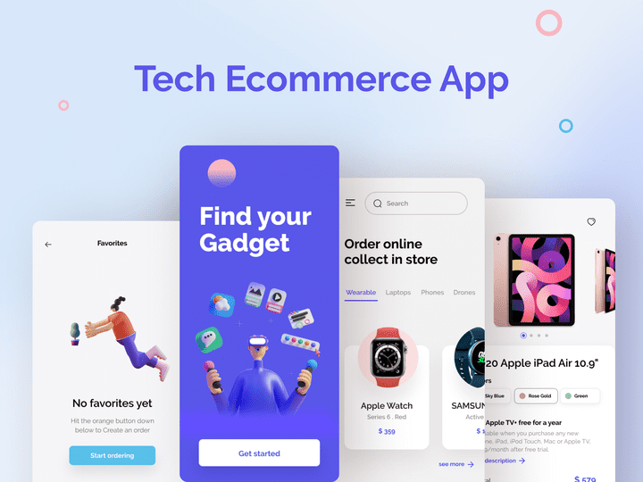 eCommerce app UI