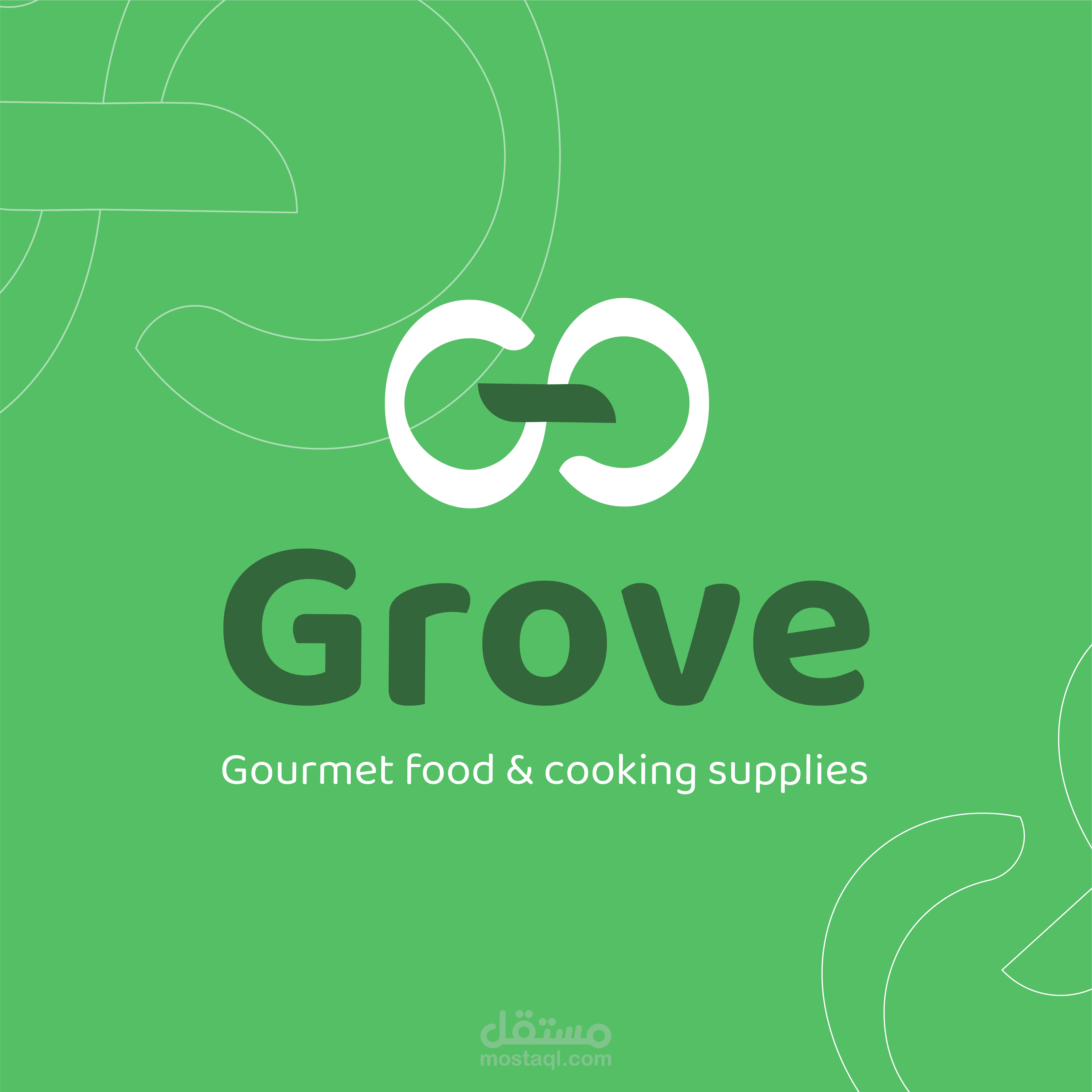 تصميم هويه بصرية لمطعم | grove