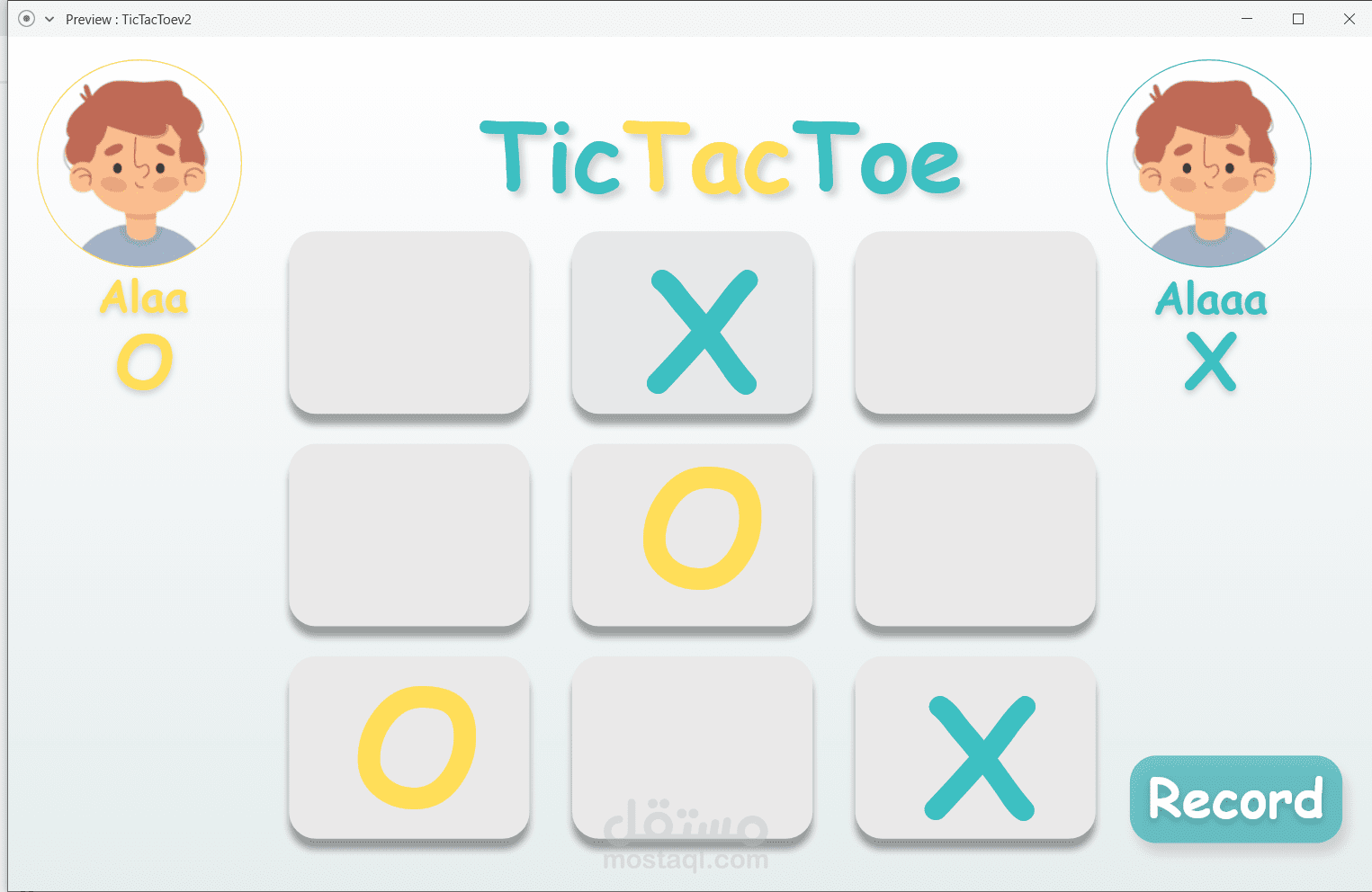 لعبه Tic Tac Toe