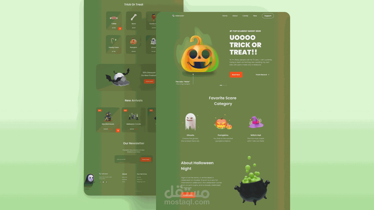 Responsive Halloween Website