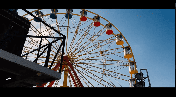 Footage at amusement park