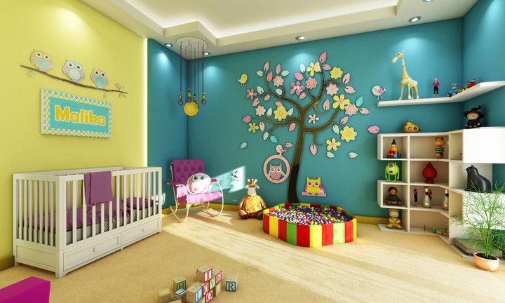 Baby Girl Room Interior Design - OWL theme