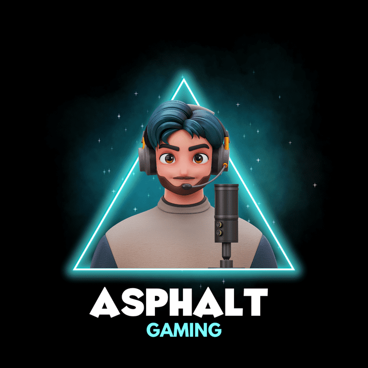 Blue and Black 3D Avatar Gaming Logo