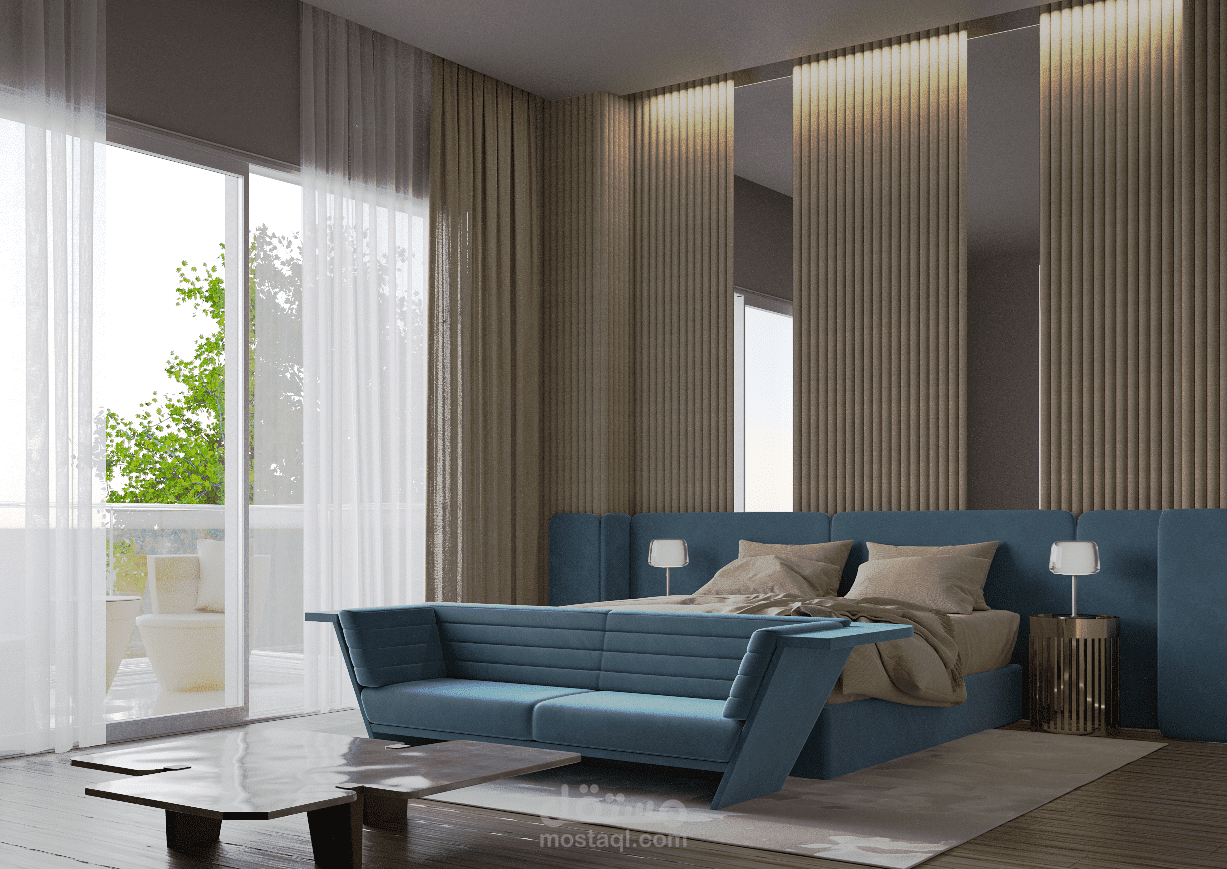 Bedroom design - تصميم غرفة رئيسية