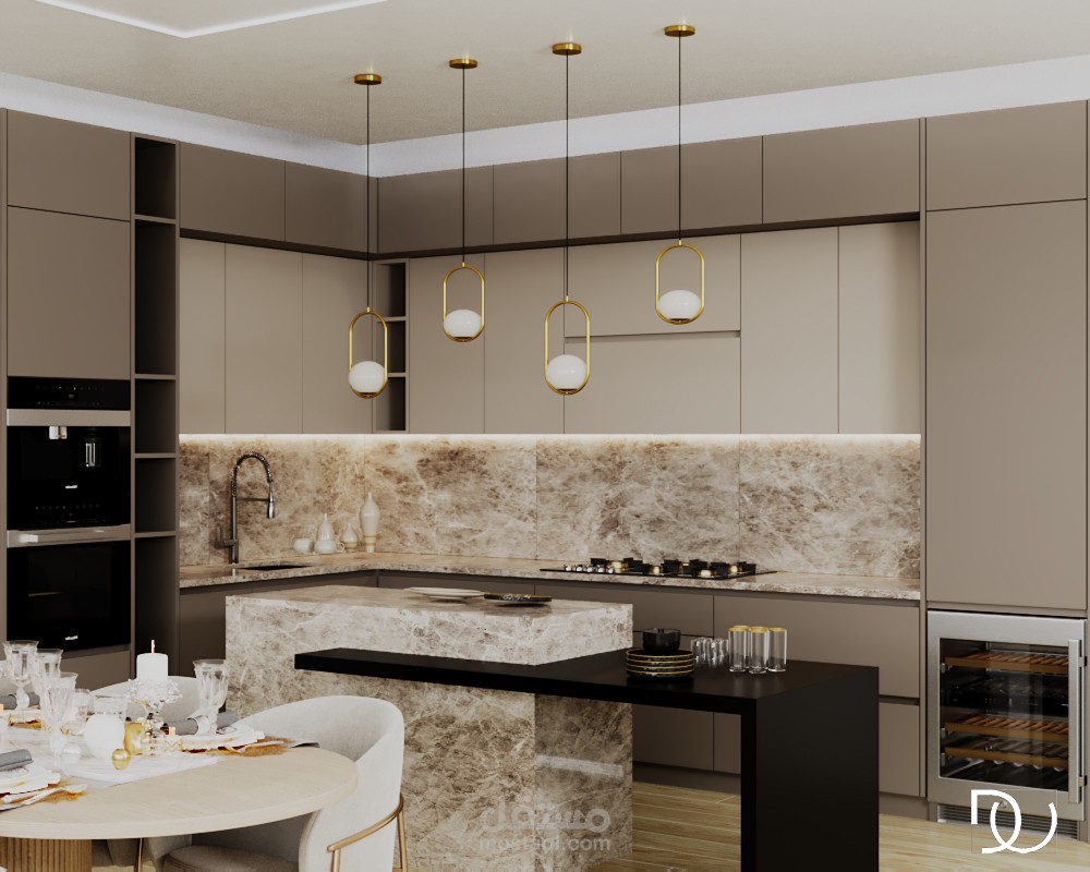 مطبخ و غرفة الطعام مودرن-modern kitchen + dining room