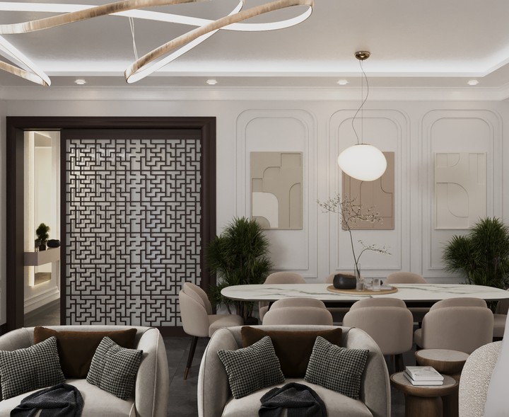 تصميم داخلي فيلا - contemporary interior villa