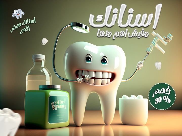 تصميم سوشيال ميديا لعيادة اسنان
