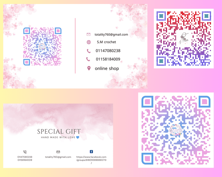 qr maker and business card