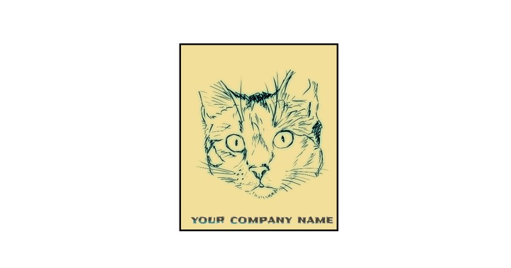 cat album cover  template design