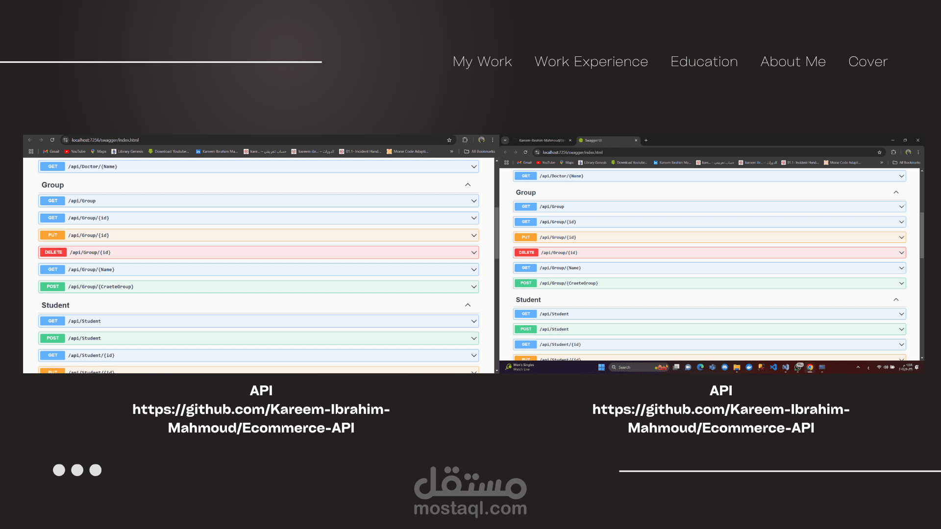 برمجة Back-End متكاملة (APIs + قواعد بيانات) بـ .NET