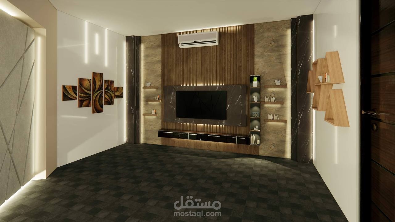 INTERIOR DESIGN TO SAUDI "DEWANYA" | تصميم داخلي مبدئي لديوانية سعودي