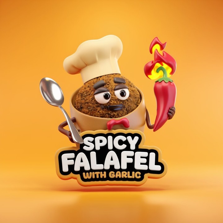 3dSpicy falafel