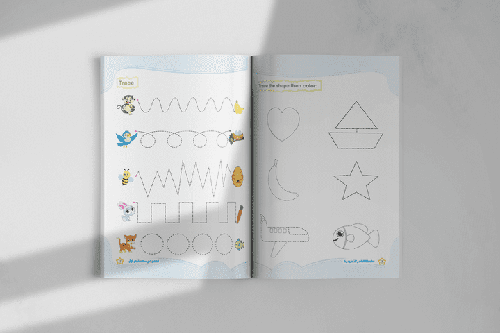 تصميم داخلي للكتب الاطفال والكتب المدرسة