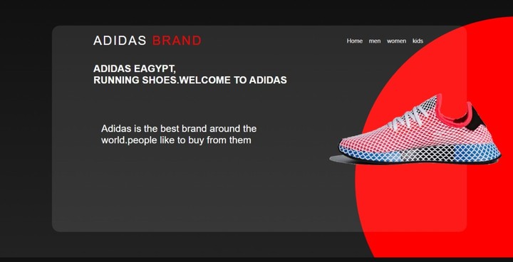 adidas Brand land page