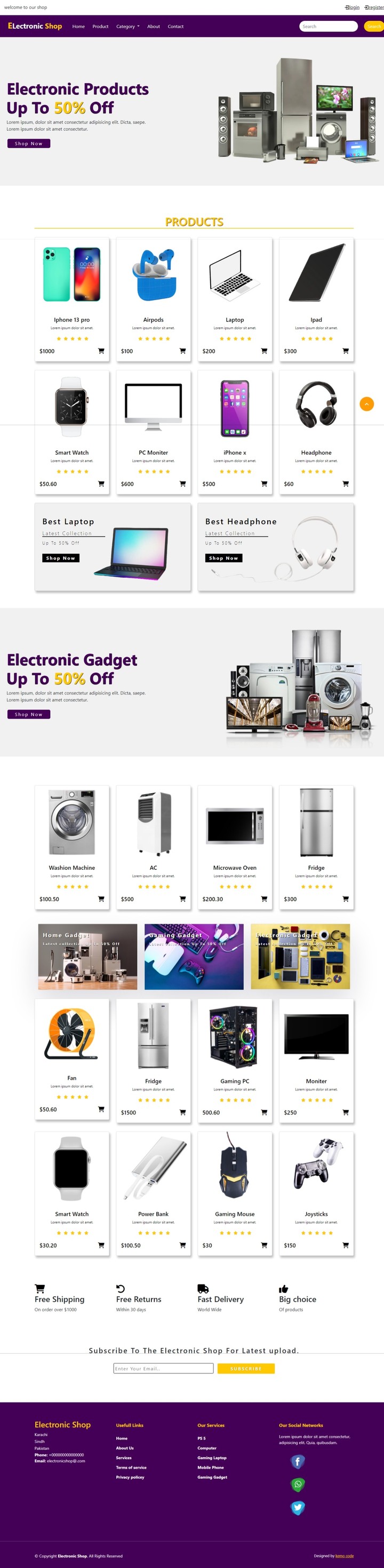 E-commerce website