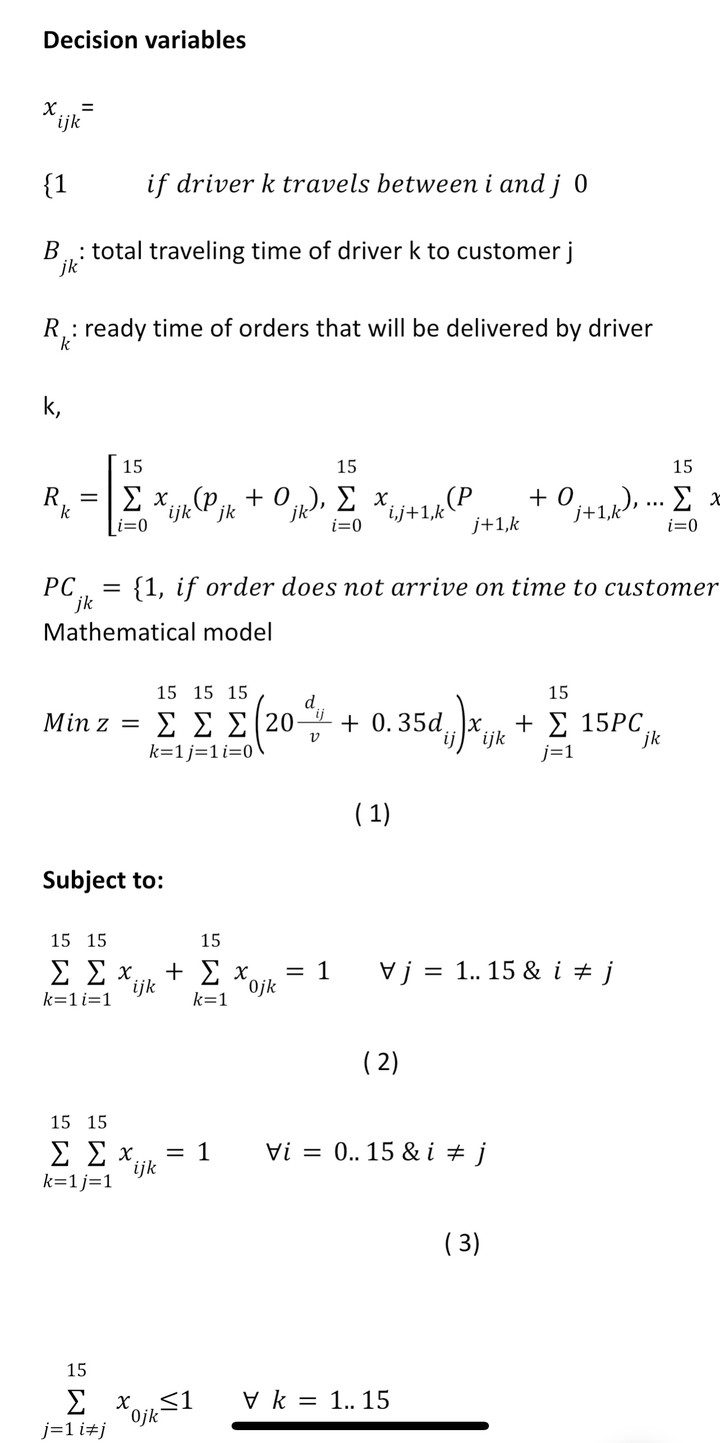 Vehicle routing problem