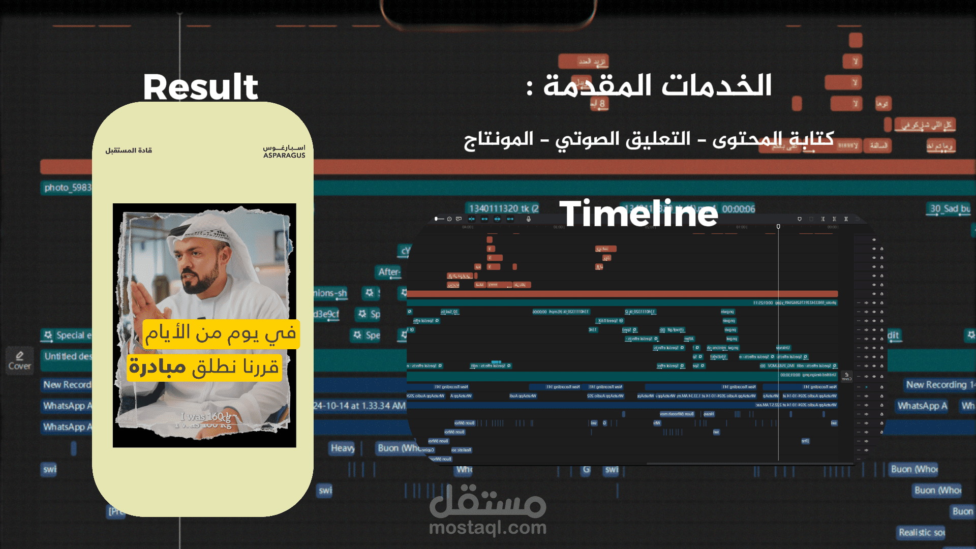 مونتاج احترافي ( نمط السرد القصصي والكولاج ) - على طريقة ثمانية