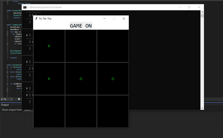 tic tac toe game unbeatable ai