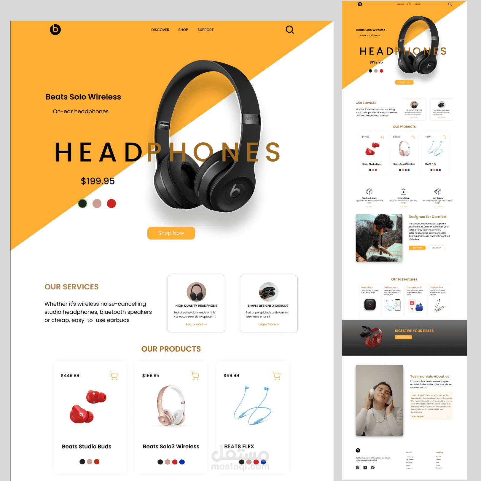 Landing page